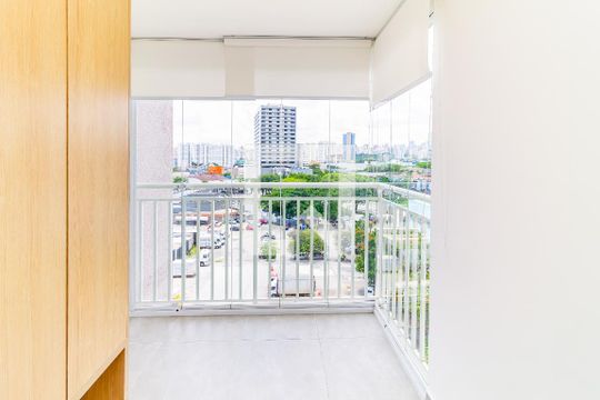 Varanda de apartamento à venda com 1 quarto, 29m² em Parque Industrial Tomas Edson, São Paulo