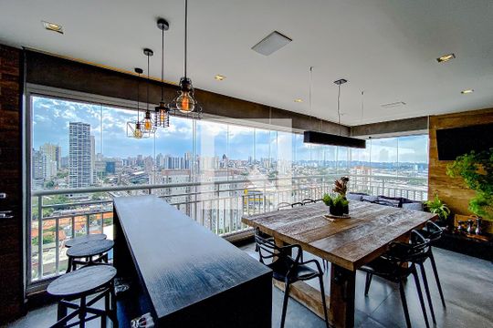Varanda da Sala de apartamento à venda com 3 quartos, 100m² em Vila Prudente, São Paulo