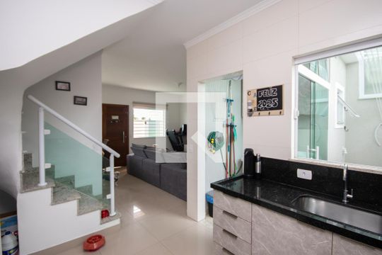 Cozinha de casa de condomínio à venda com 3 quartos, 128m² em Vila Nova Mazzei, São Paulo