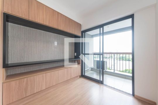 Sala de apartamento para alugar com 1 quarto, 31m² em Brooklin, São Paulo