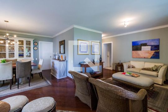 Sala de apartamento para alugar com 4 quartos, 221m² em Vila Andrade, São Paulo