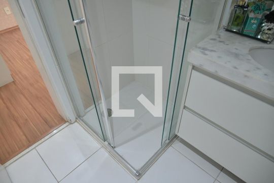 Banheiro da Suíte 1 de apartamento à venda com 3 quartos, 115m² em Centro, Santo André