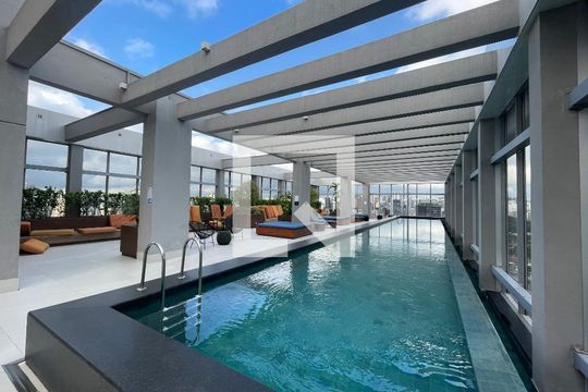 Área comum - Piscina de kitnet/studio para alugar com 1 quarto, 30m² em Cerqueira César, São Paulo