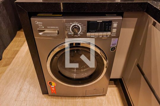 Cozinha de kitnet/studio à venda com 1 quarto, 26m² em Jardim Paulista, São Paulo