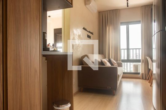 Sala de apartamento à venda com 1 quarto, 31m² em Mirandópolis, São Paulo
