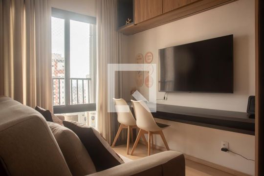 Sala de apartamento à venda com 1 quarto, 31m² em Mirandópolis, São Paulo