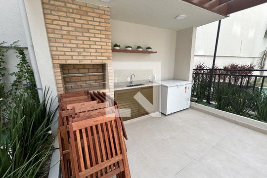 Área comum - Churrasqueira de apartamento para alugar com 1 quarto, 35m² em Todos Os Santos, Rio de Janeiro