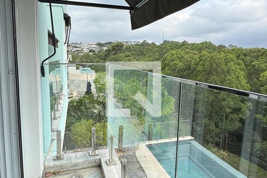 sacada da Suíte 2 de casa de condomínio à venda com 4 quartos, 510m² em Tamboré, Santana de Parnaíba