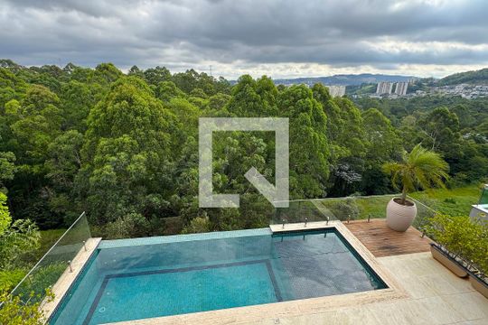 vista da Suíte 1 de casa de condomínio à venda com 4 quartos, 510m² em Tamboré, Santana de Parnaíba