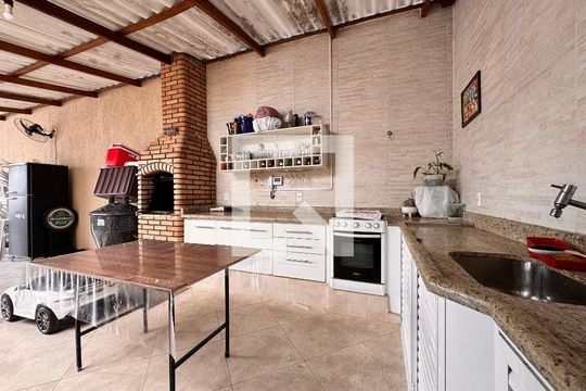 Área gourmet de casa à venda com 3 quartos, 250m² em Parque Capuava, Santo André