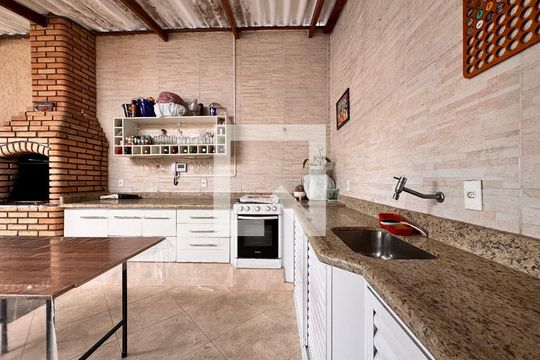 Área gourmet de casa à venda com 3 quartos, 250m² em Parque Capuava, Santo André