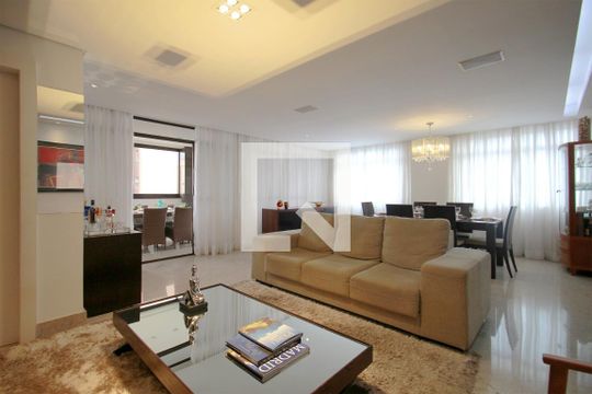 Sala de apartamento à venda com 4 quartos, 180m² em Buritis, Belo Horizonte
