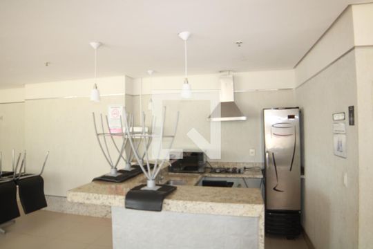 Área comum - Salão de festas de kitnet/studio para alugar com 1 quarto, 28m² em Norte (águas Claras), Brasília