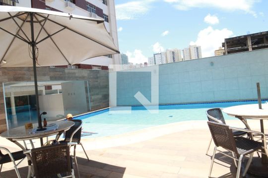 Área comum - Piscina de kitnet/studio para alugar com 1 quarto, 28m² em Norte (águas Claras), Brasília