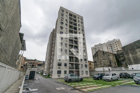 Fachada do Prédio de apartamento para alugar com 2 quartos, 47m² em Vaz Lobo, Rio de Janeiro