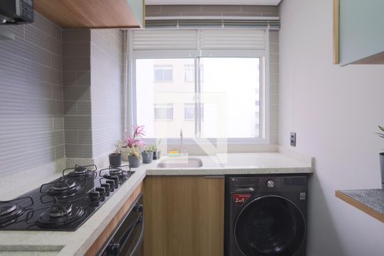 Cozinha de apartamento à venda com 2 quartos, 38m² em Canindé, São Paulo