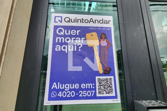 Fachada ADESIVO INSTALADO de apartamento para alugar com 2 quartos, 114m² em Gonzaga, Santos