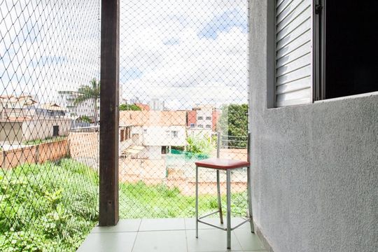 Varanda da Suíte de casa à venda com 3 quartos, 180m² em Planalto, Belo Horizonte