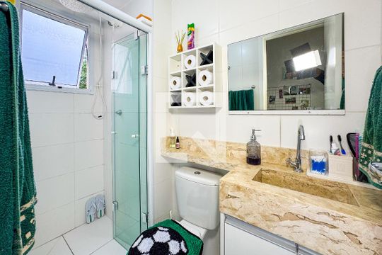 Banheiro de apartamento à venda com 2 quartos, 41m² em Cambuci, São Paulo