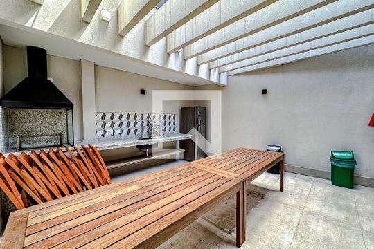 Área comum - Churrasqueira de kitnet/studio para alugar com 1 quarto, 41m² em Vila Mariana, São Paulo