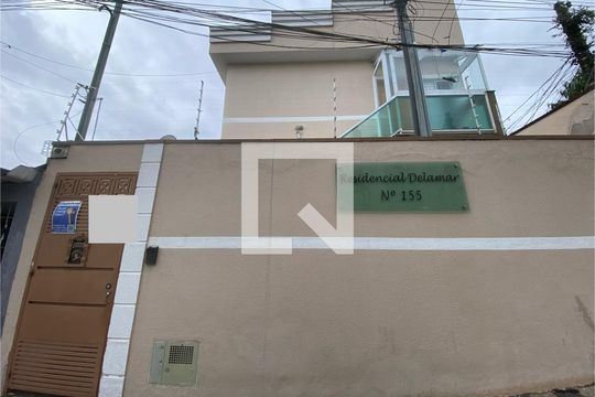 Fachada e placa de kitnet/studio à venda com 1 quarto, 35m² em Vila Nhocuné, São Paulo