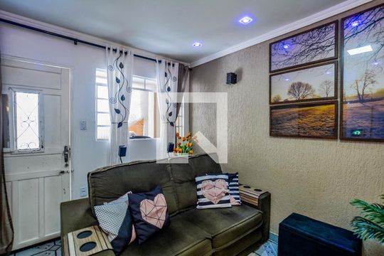 Sala de casa à venda com 2 quartos, 111m² em Jardim Utinga, Santo André