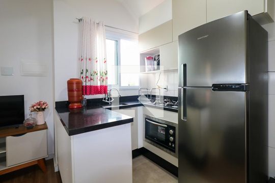 Sala/Cozinha de apartamento à venda com 2 quartos, 100m² em Santa Maria, São Caetano do Sul