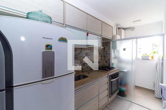 Cozinha de apartamento à venda com 1 quarto, 35m² em Jardim Ibitirama, São Paulo