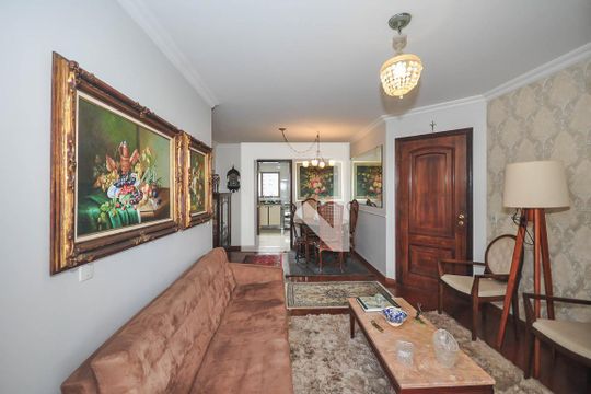 Sala de apartamento para alugar com 3 quartos, 138m² em Vila Andrade, São Paulo