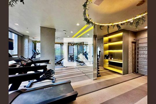 Área comum de apartamento à venda com 1 quarto, 34m² em Campo Belo, São Paulo