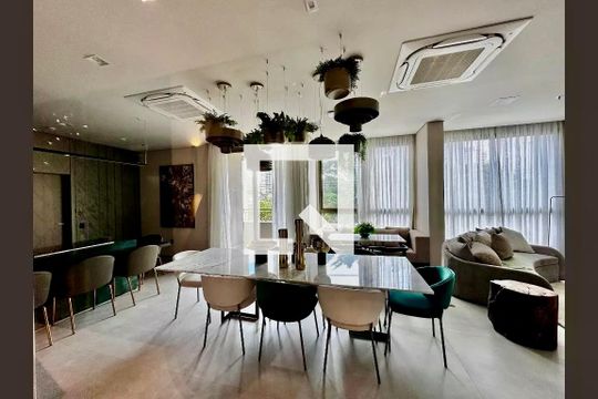 Área comum de apartamento à venda com 1 quarto, 34m² em Campo Belo, São Paulo