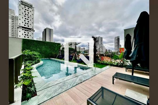 Área comum de apartamento à venda com 1 quarto, 34m² em Campo Belo, São Paulo