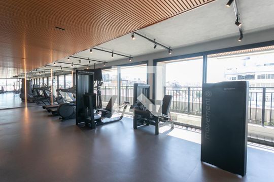 Área comum - Academia de kitnet/studio para alugar com 1 quarto, 33m² em Rio Branco, Porto Alegre