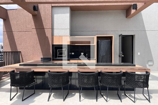 Área comum - Churrasqueira de kitnet/studio para alugar com 0 quarto, 21m² em Vila Mariana, São Paulo