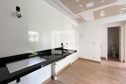 Cozinha de apartamento à venda com 2 quartos, 34m² em Jardim Sao Saverio, São Bernardo do Campo