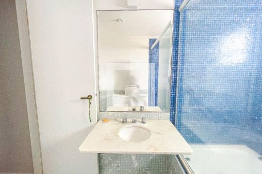 Banheiro da Suíte de apartamento à venda com 3 quartos, 105m² em Sumarezinho, São Paulo