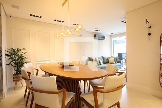 Sala de Jantar de apartamento à venda com 3 quartos, 129m² em Vila Andrade, São Paulo