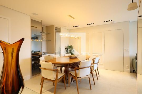 Sala de Jantar de apartamento à venda com 3 quartos, 129m² em Vila Andrade, São Paulo