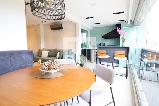 Varanda gourmet de apartamento à venda com 3 quartos, 129m² em Vila Andrade, São Paulo