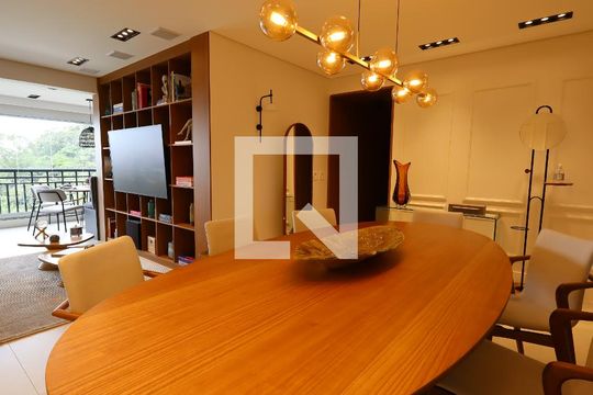 Sala de Jantar de apartamento à venda com 3 quartos, 129m² em Vila Andrade, São Paulo