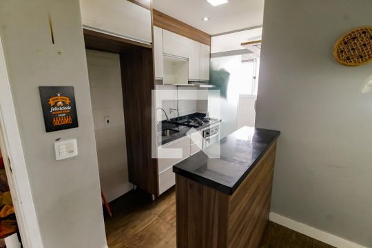 Cozinha - Armários de apartamento para alugar com 2 quartos, 44m² em Jardim Helga, São Paulo