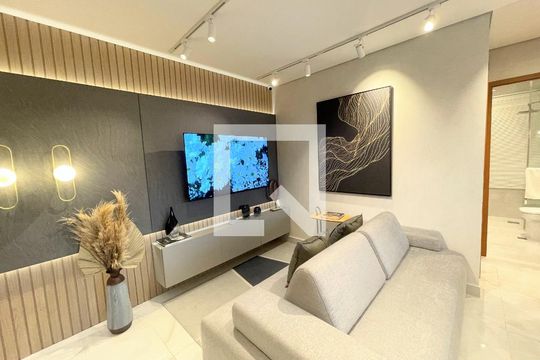 Sala de apartamento à venda com 2 quartos, 58m² em Cabral, Contagem