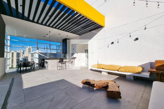 Área comum - Churrasqueira de apartamento para alugar com 1 quarto, 90m² em Parque Residencial Aquarius, São José dos Campos