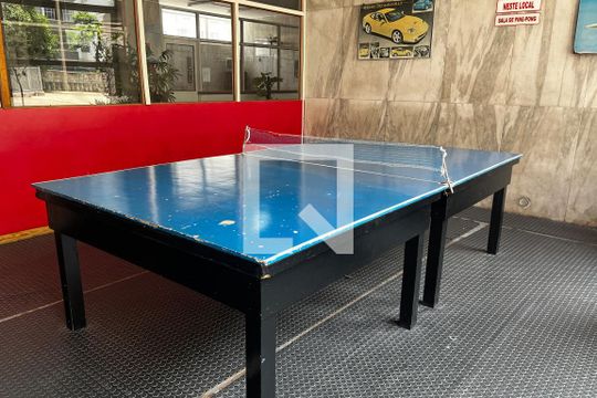 Área comum - Sala de Jogos de apartamento para alugar com 2 quartos, 82m² em José Menino, Santos