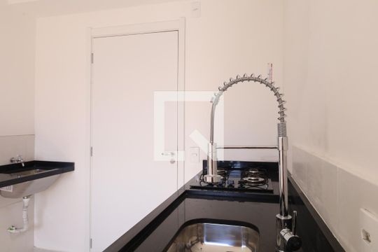Cozinha de apartamento para alugar com 2 quartos, 33m² em Vila Nova Curuca, São Paulo