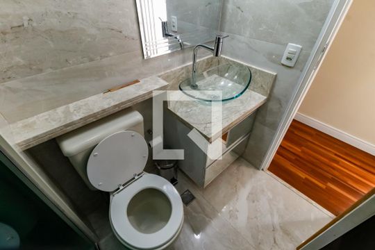 Banheiro Corredor de apartamento à venda com 3 quartos, 74m² em Jardim Ampliacao, São Paulo