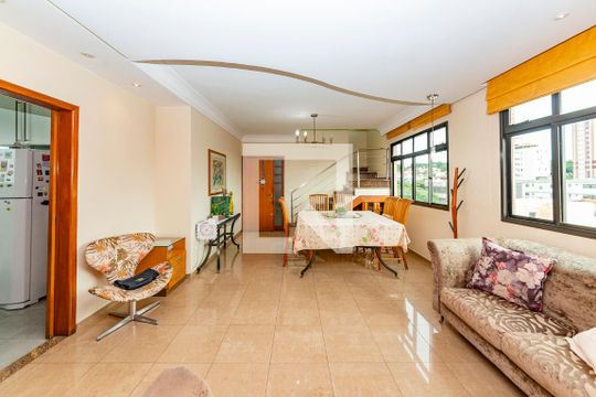Sala 1 de apartamento à venda com 5 quartos, 242m² em Coração Eucarístico, Belo Horizonte
