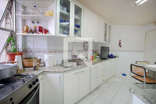 Cozinha de apartamento à venda com 3 quartos, 198m² em Santo Antônio, Belo Horizonte