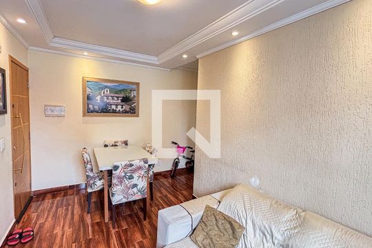 Sala - Sala de Jantar de apartamento à venda com 2 quartos, 49m² em Parque das Nações, Santo André