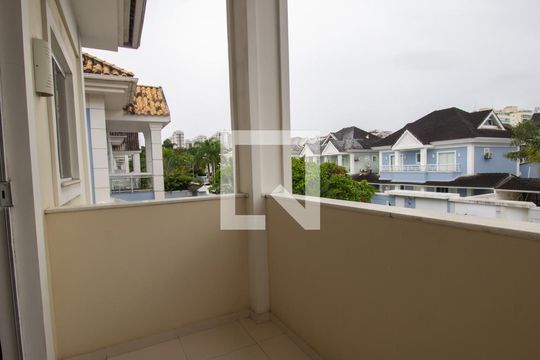 Varanda da Suíte 1 de casa de condomínio à venda com 5 quartos, 280m² em Recreio dos Bandeirantes, Rio de Janeiro